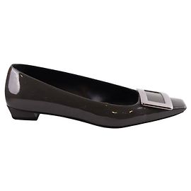Roger Vivier Patent leather ballerinas Grey
