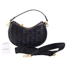 Lacoste Leather handbag Black