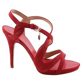 Armani Talons en daim Rouge