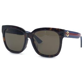 Gucci POP WEB Plastic Sunglasses GG 0034SA Brown