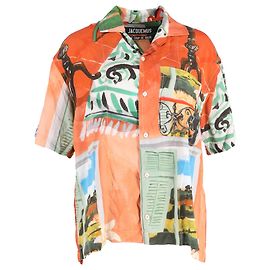 Chemise à manches courtes imprimée Jacquemus Le Coup De Soleil en viscose multicolore Multicolore