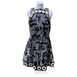 Malo Vestido sem mangas bordado com contas preto e branco tamanho 44 IT Preto