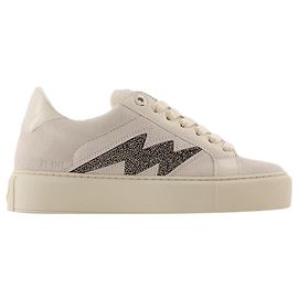 Baskets Chunky Flash - Zadig & Voltaire - Cuir - Blanc Blanc