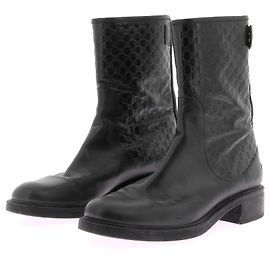 GUCCI Stiefeletten T.EU 39 Leder Schwarz
