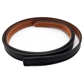 Hermès-Hermes 13mm Reversible Leather Belt-Black