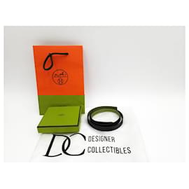 Hermès-Hermes 13mm Reversible Leather Belt-Black