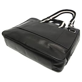 Bally-Bally TAED Men's Leather Briefcase and Shoulder Bag-Black