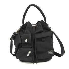 Freeman Porter Borsa a spalla con cordino e borchie Porter Nero