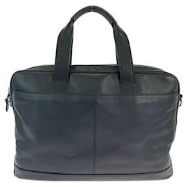 Coach-Coach Leather Hamilton Briefcase-Black