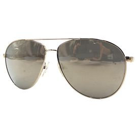 Prada Triangle Logo Kunststoffsonnenbrille SPR53Q Weiß