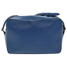 Louis Vuitton-LOUIS VUITTON Epi Trocadero 27 Shoulder Bag Blue M52315 LV Auth 93731-Blue