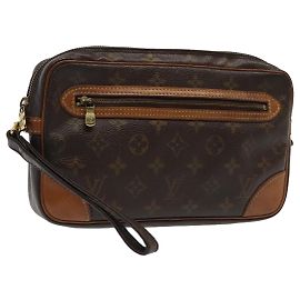 LOUIS VUITTON Monogram Marly Dragonne GM Clutch Tasche M51825 LV Auth th5332 Monogramm