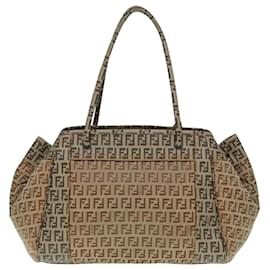 Fendi-FENDI Zucchino Tote Bag Nylon Beige 8BN174 Auth hk1659-Beige