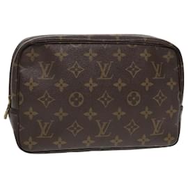 Louis Vuitton-LOUIS VUITTON Monogram Trousse Toilette 23 Clutch Bag M47524 LV Auth ki5008-Monogram