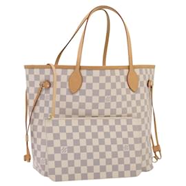 Louis Vuitton-LOUIS VUITTON Damier Azur Neverfull MM Tote Bag N41605 LV Auth 88277A-Other