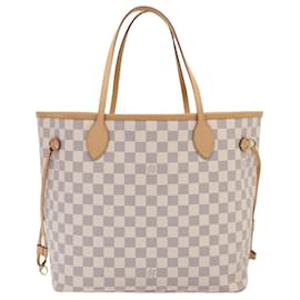 Louis Vuitton-LOUIS VUITTON Damier Azur Neverfull MM Tote Bag N41605 LV Auth 88277A-Other