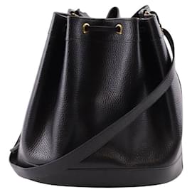 Hermès-Market leather shoulder bag-Black
