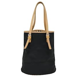 Autre Marque-Burberrys Nova Check Blue Label Tote Bag Nylon Black Beige Auth ti2116-Black,Beige