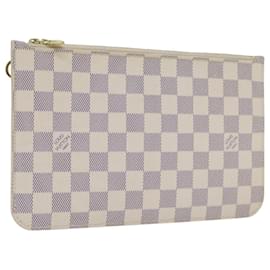Louis Vuitton-LOUIS VUITTON Bolsa Neverfull MM Damier Azur Poche LV Auth 94539-Outro