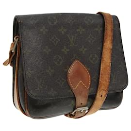 Louis Vuitton-LOUIS VUITTON Monogram Cartouchiere MM Shoulder Bag Vintage M51253 LV Auth 92912-Monogram