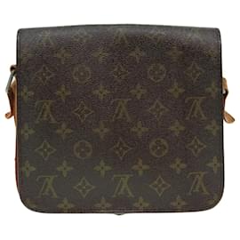 Louis Vuitton-LOUIS VUITTON Monogram Cartouchiere MM Shoulder Bag Vintage M51253 LV Auth 92912-Monogram