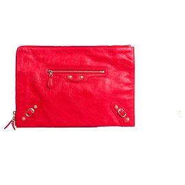 BALENCIAGA Pochette T. Pelle Rosso