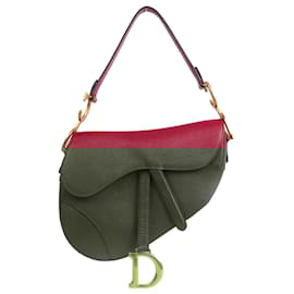 Dior-DIOR  Handbags T.  Leather-Dark red