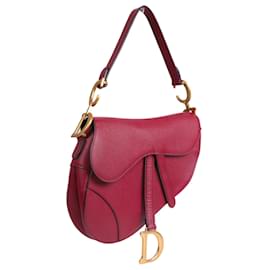 Dior-DIOR  Handbags T.  Leather-Dark red