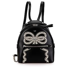 Fendi-FENDI Backpacks T.  Leather-Black