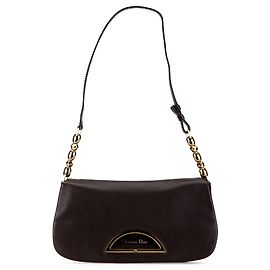 Borsa a spalla Malice in pelle marrone Dior Marrone