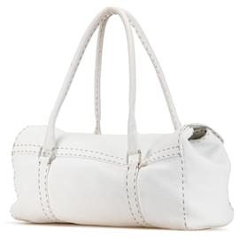 Fendi-Sac à épaule Fendi Selleria Linda blanc-Blanc