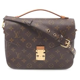 Louis Vuitton-Brown Louis Vuitton Monogram Pochette Metis Satchel-Brown