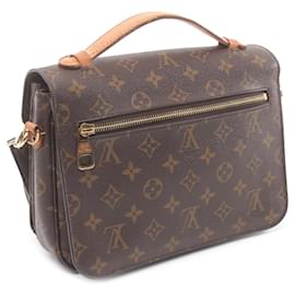 Louis Vuitton-Brown Louis Vuitton Monogram Pochette Metis Satchel-Brown