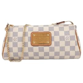 Louis Vuitton-Louis Vuitton Damier Azur Eva Shoulder Bag N55214-Cream