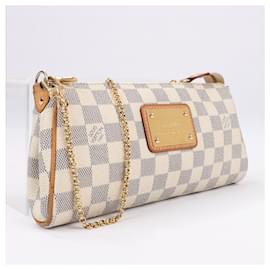 Louis Vuitton-Louis Vuitton Damier Azur Eva Shoulder Bag N55214-Cream