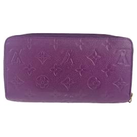 Louis Vuitton-Louis Vuitton Monogram Zippy Wallet Leather-Purple