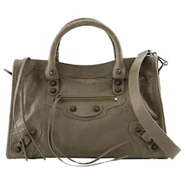 Balenciaga-Le City Small Purse - Balenciaga - Leather - Green-Green
