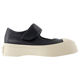 Baskets Mary Jane - Marni - Cuir - Noir Noir