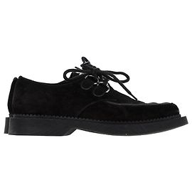 Chaussures Derby Teddy Saint Laurent en Suède noire Noir