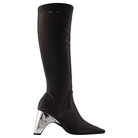 Botas Stretch Bridge - Coperni - Couro - Preto Preto