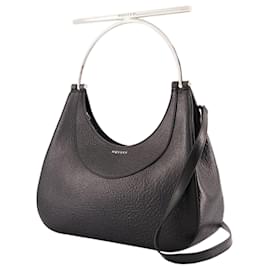 Alexander Mcqueen-Cross Bar Purse - Alexander McQueen - Leather - Black/Silver-Black