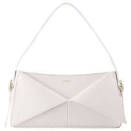 Bolsa Baguette de Cinto - Coperni - Couro - Branco Branco
