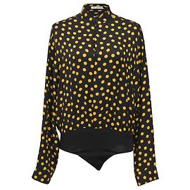 Blusa de lunares Alaïa en seda negra Negro