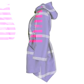 Fendi-Fendi Pop Tartan Raincoat with Hood in Pink Polyester-Other