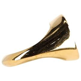 Fendi-FENDI FF Embellished Signet Ring in Gold Metal-Golden,Metallic