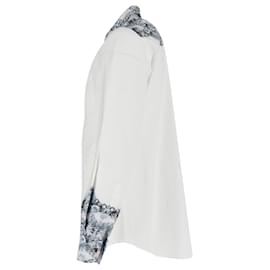 Alexander Mcqueen-Alexander McQueen Skull Print Button Down Shirt in White Cotton-Other