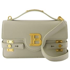 B-Buzz 24 Sac à épaule - Balmain - Cuir - Vert olive Vert