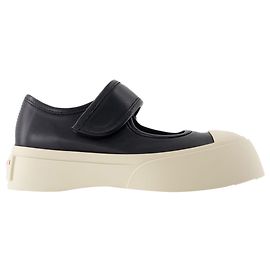 Mary Jane Sneakers - Marni - Leather - Black Black