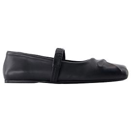 Mary Jane Sneakers - Marni - Leder - Schwarz Schwarz
