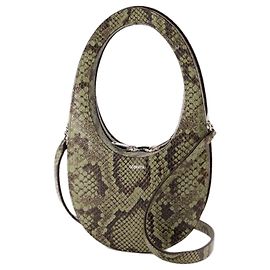 Bolso mini bandolera impresa en Python - Coperni - Cuero - Verde Verde